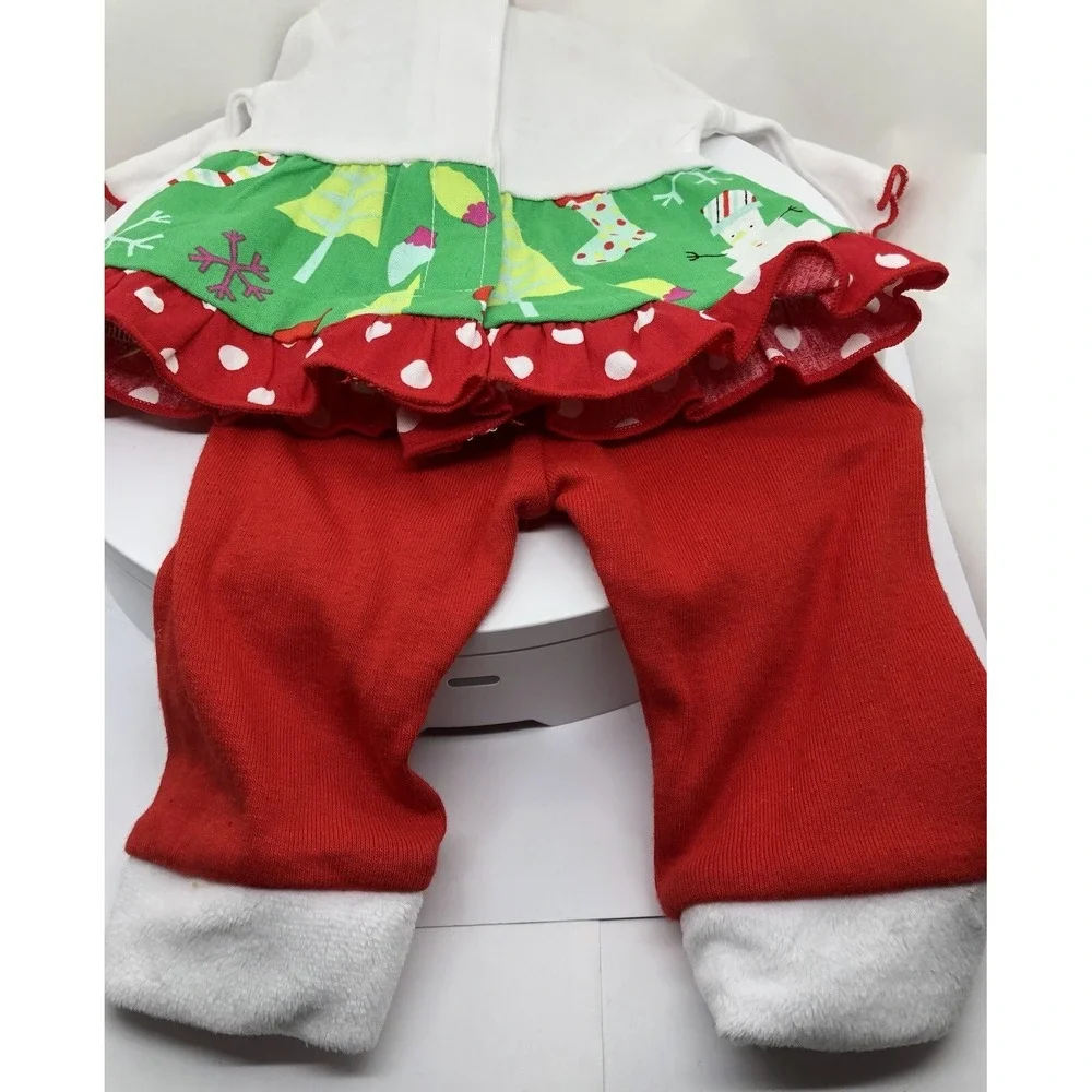Doll‎ Size Holiday Outfit Top Pants Ruffles Fits 18